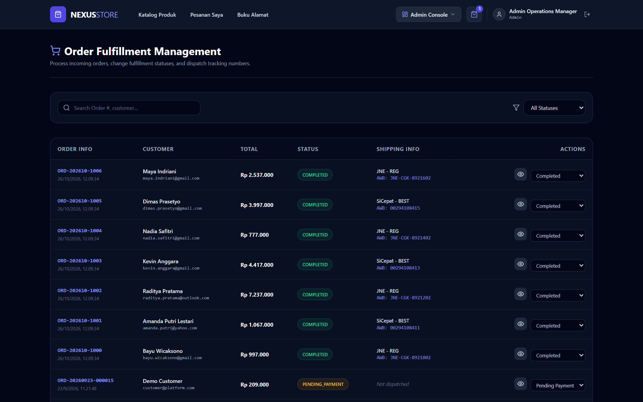 NEXUS STORE: E-Commerce & Order Management screenshot 5