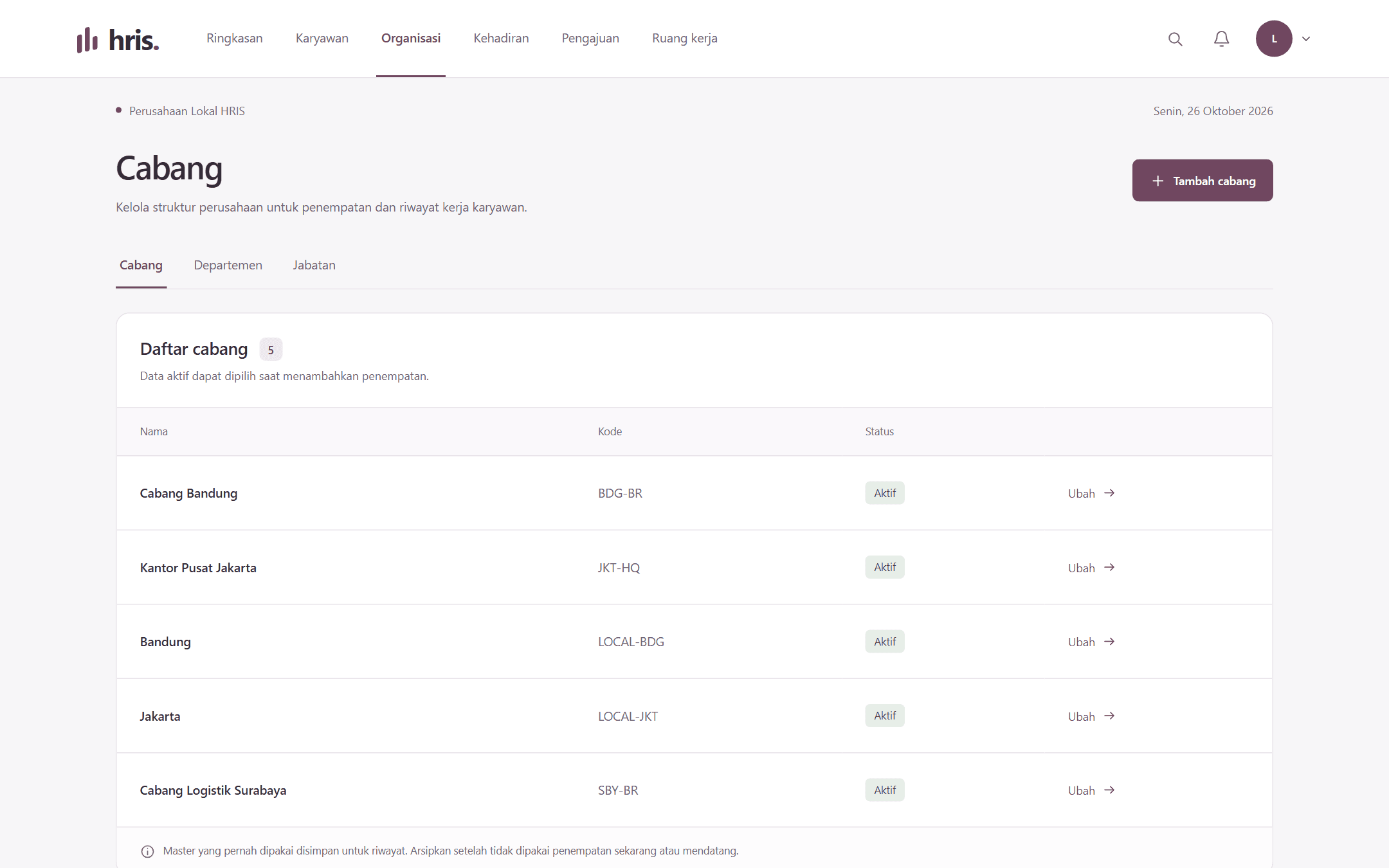 Integrated Operational HRIS screenshot 5
