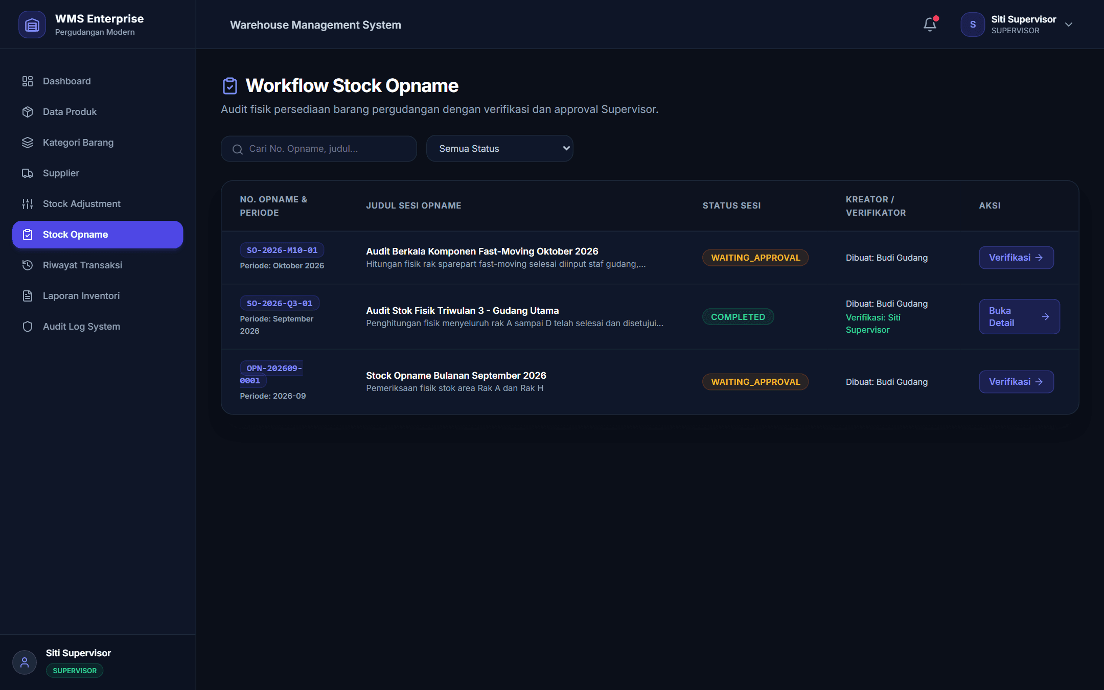 Enterprise Warehouse Management System (WMS) screenshot 5
