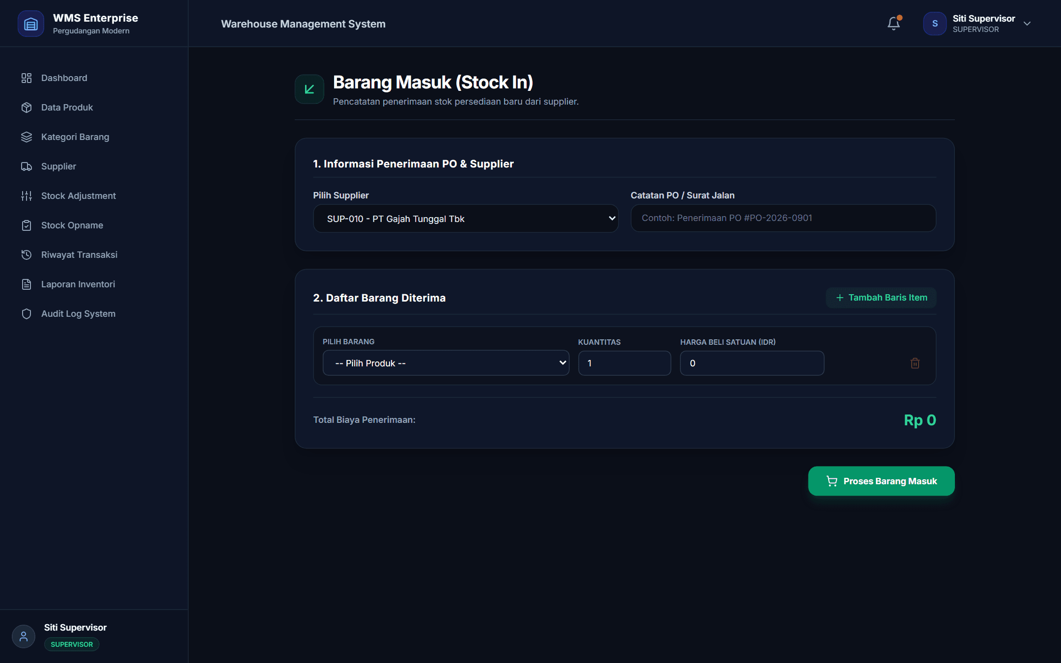 Enterprise Warehouse Management System (WMS) screenshot 3