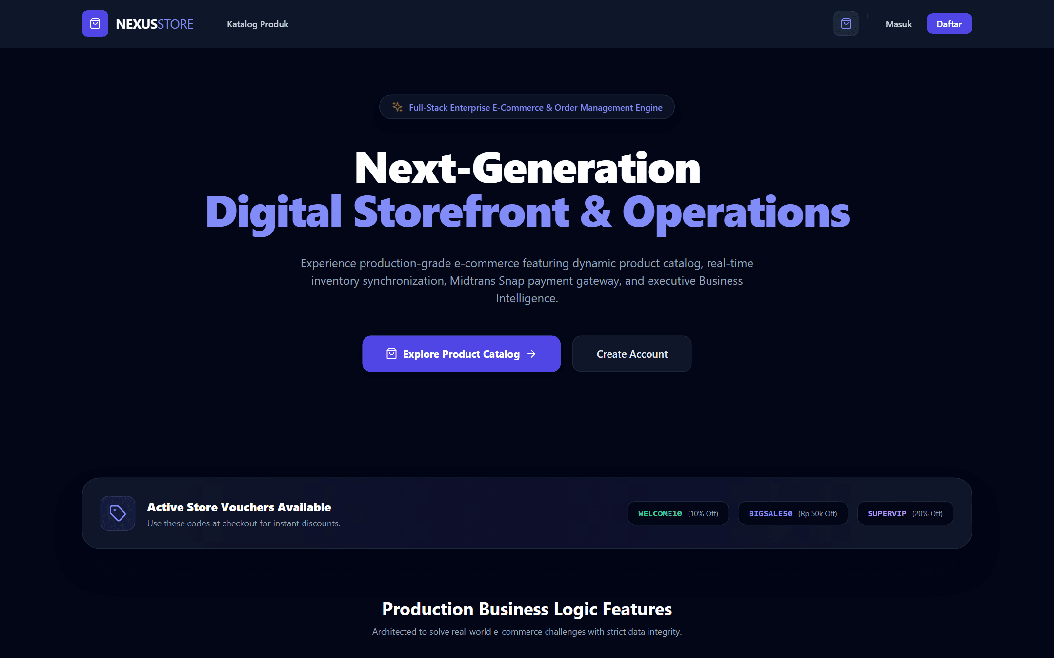 NEXUS STORE: E-Commerce & Order Management